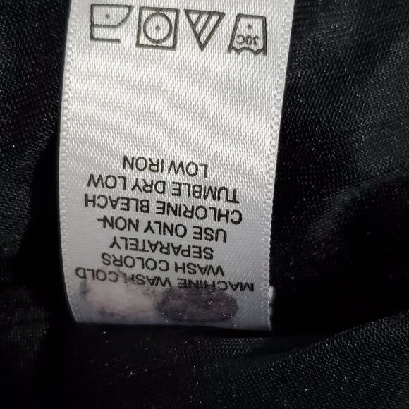 Woman Within Black Crushed Velvet Wide Leg Pull-On Cropped Pants Size 2X 26/28 - Picture 11 of 12